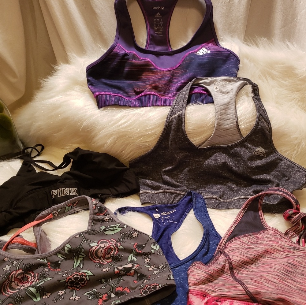 {Sports/Athletic Bras} Lot of 6